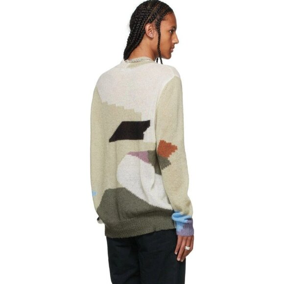 Mens Brownstone Mohair Landscape Sweater Oversized Size 1 XS NWT - Picture 4 of 8